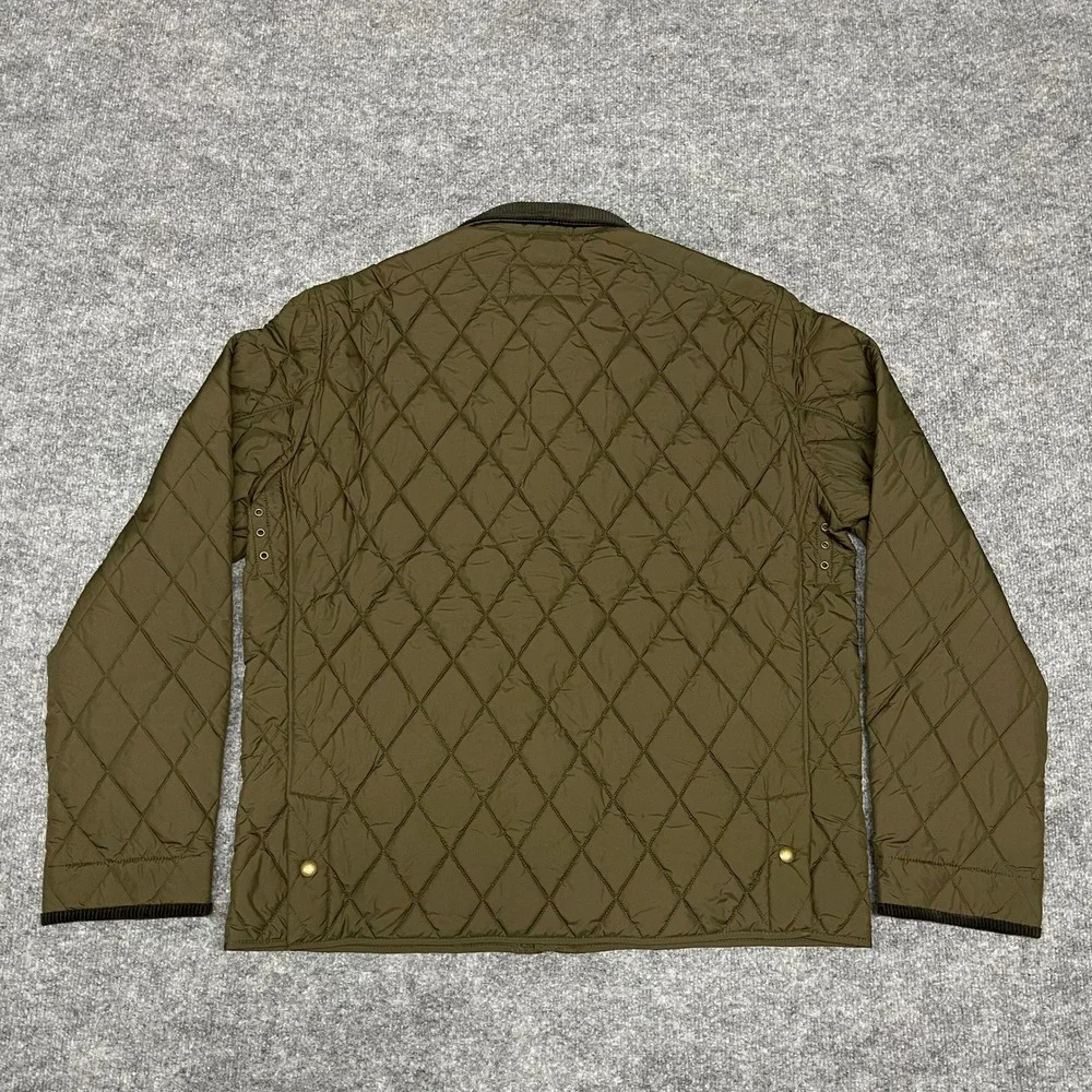 Polo Ralph Lauren Jacket Men XL Dark Brown The Beaton Quilted Corduroy PrimaLoft